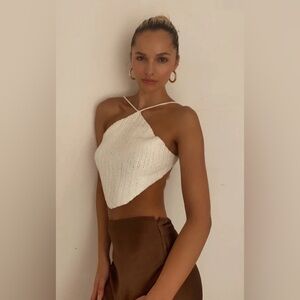 NWT - Princess Polly Avoca Top in White - Size S/M